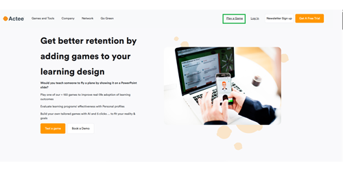 Login from homepage